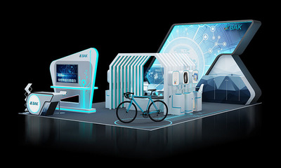 深圳电子会展上的科技明珠 比克电池展台设计与搭建